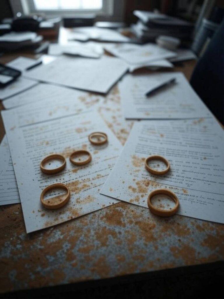 Chaotic notes on credit union loans, coffee stains.