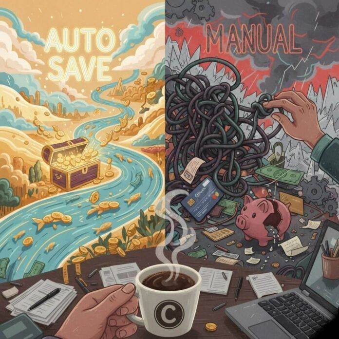 Auto vs. Manual Saving Chaos.