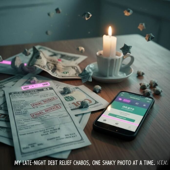 Late-night debt relief chaos.