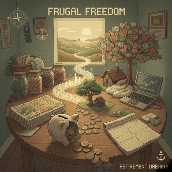 Frugal dreams on a cluttered kitchen table. Frugal dreams on a cluttered kitchen table.